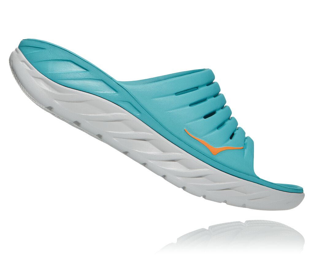 HOKA ONE ONE®(ホカオネオネ) ORA RECOVERY SLIDE Hoka One One Ora Recovery Slide - Mens Aquarelle/Blazing Orange