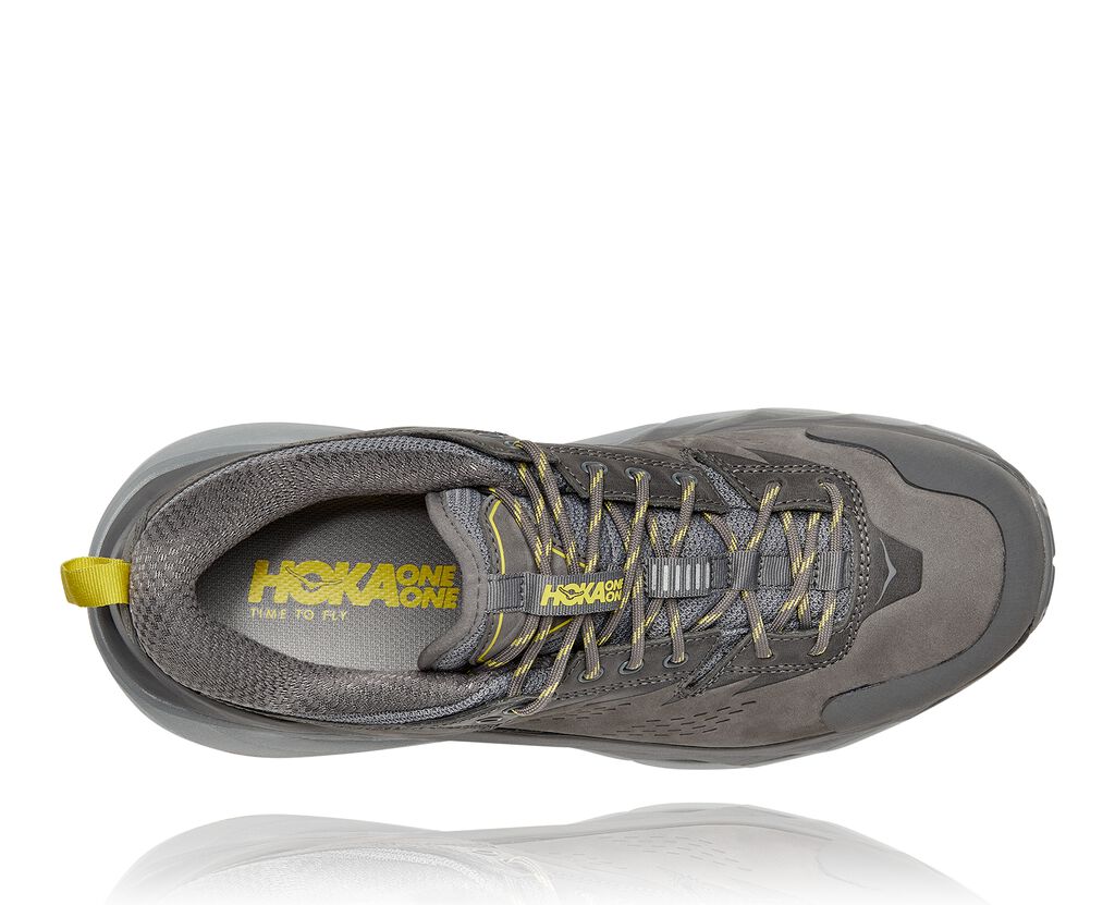 モカ HOKA ONE ONE Kaha Low GTX 'Charcoal Grey Green Sheen