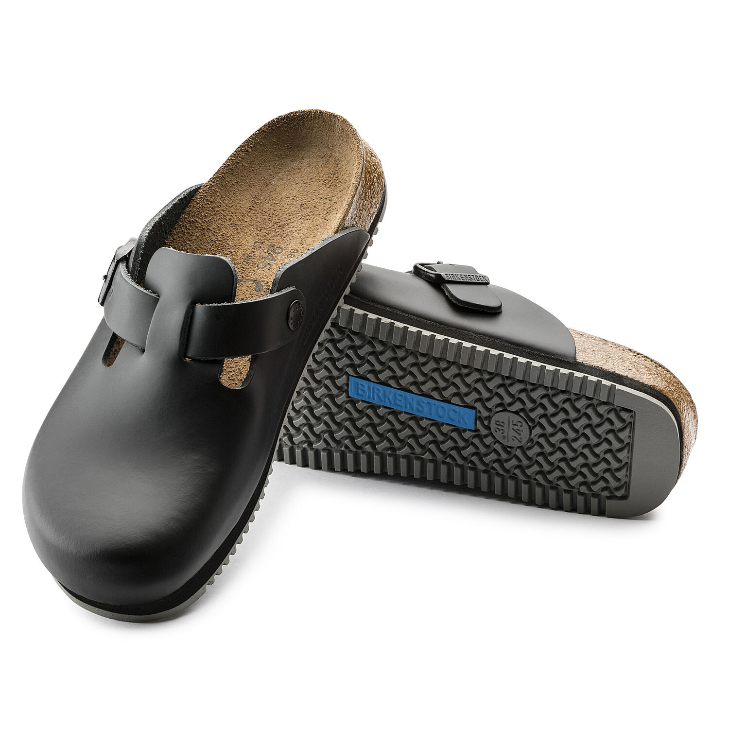 Birkenstock Boston Super Grip Black Super Grip Birkenstock Boston Super Grip Black Super Grip