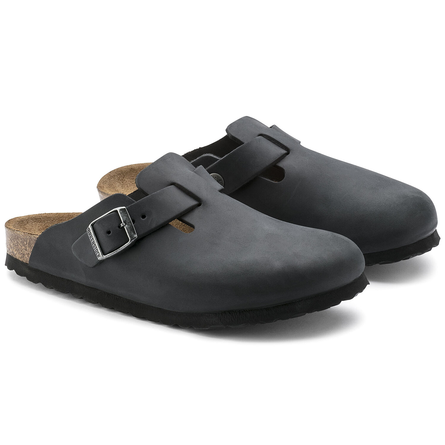 Birkenstock Boston Black Oiled