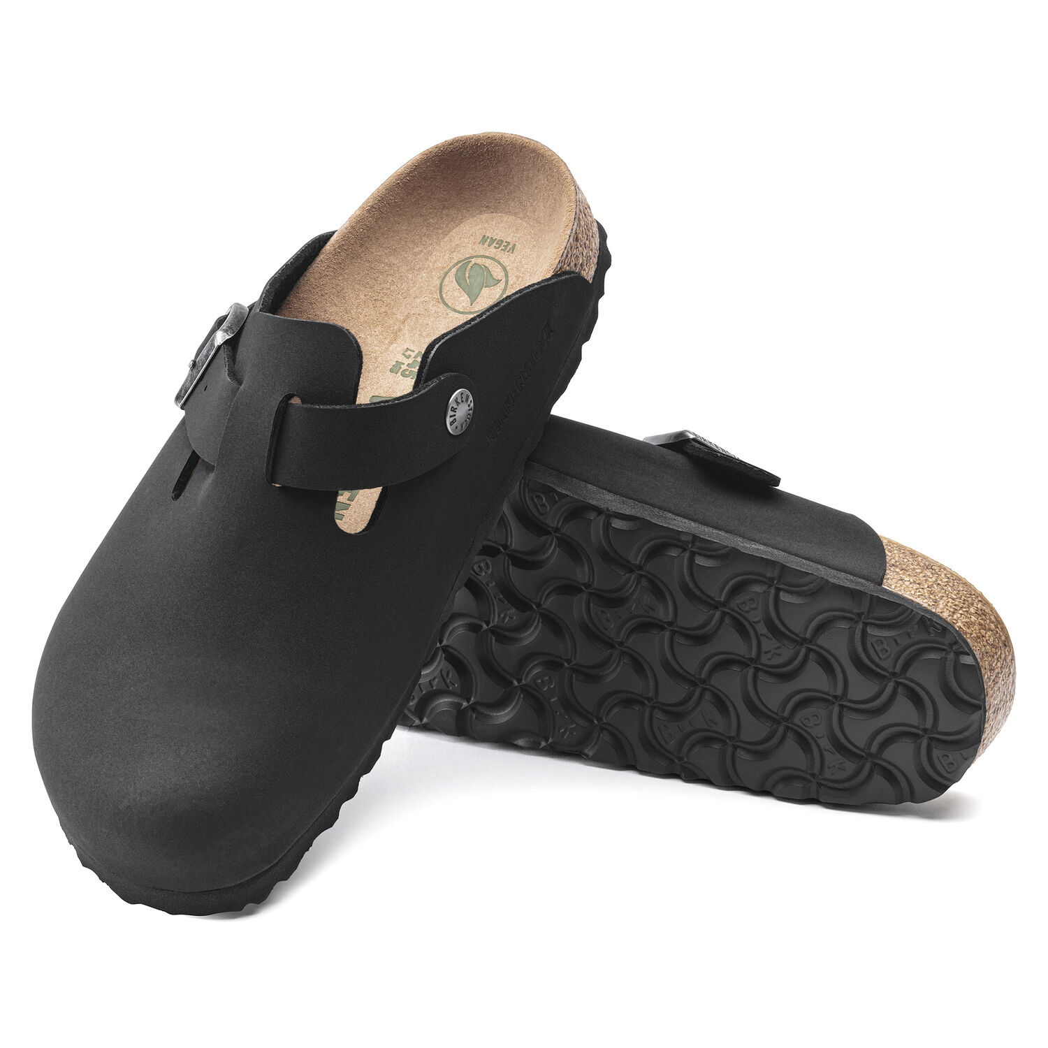 Birkenstock Boston Vegan Black Birkibuc