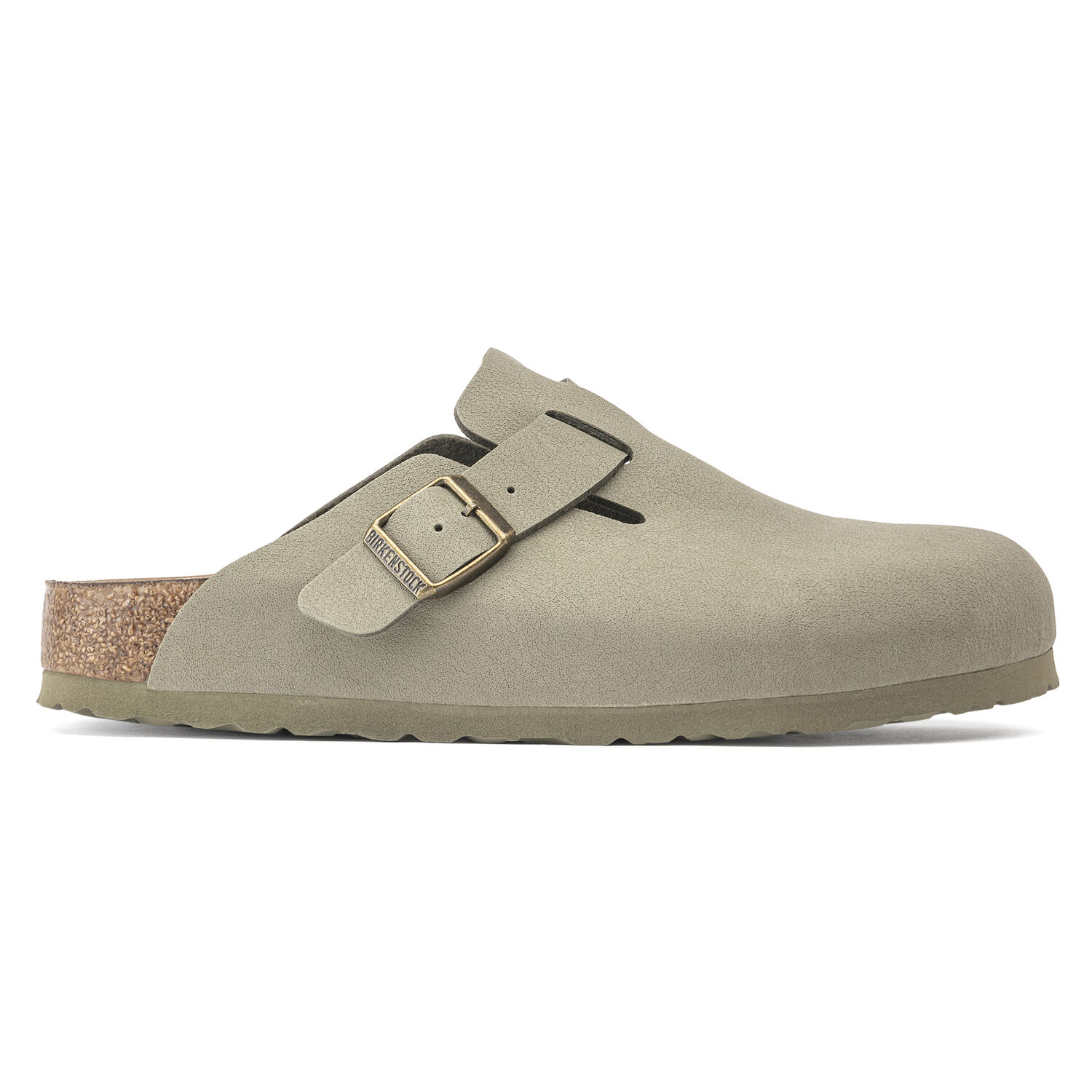 Birkenstock Boston Vegan Faded Khaki Birkibuc