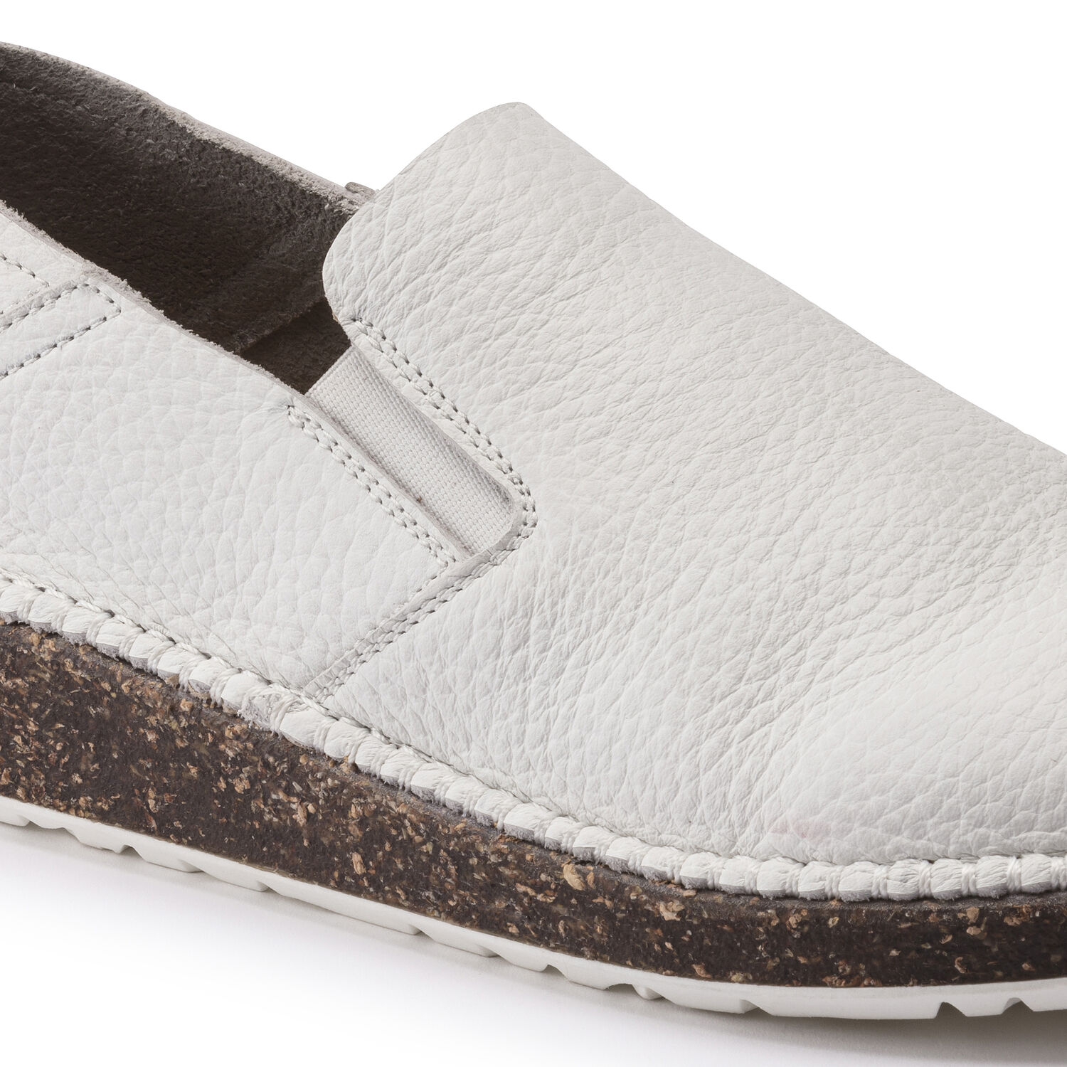 NWT Birkenstock Callan Slip-On Shoes - Antique White Buy White Callan Suede Leather Online in India - BIRKENSTOCK main image 4