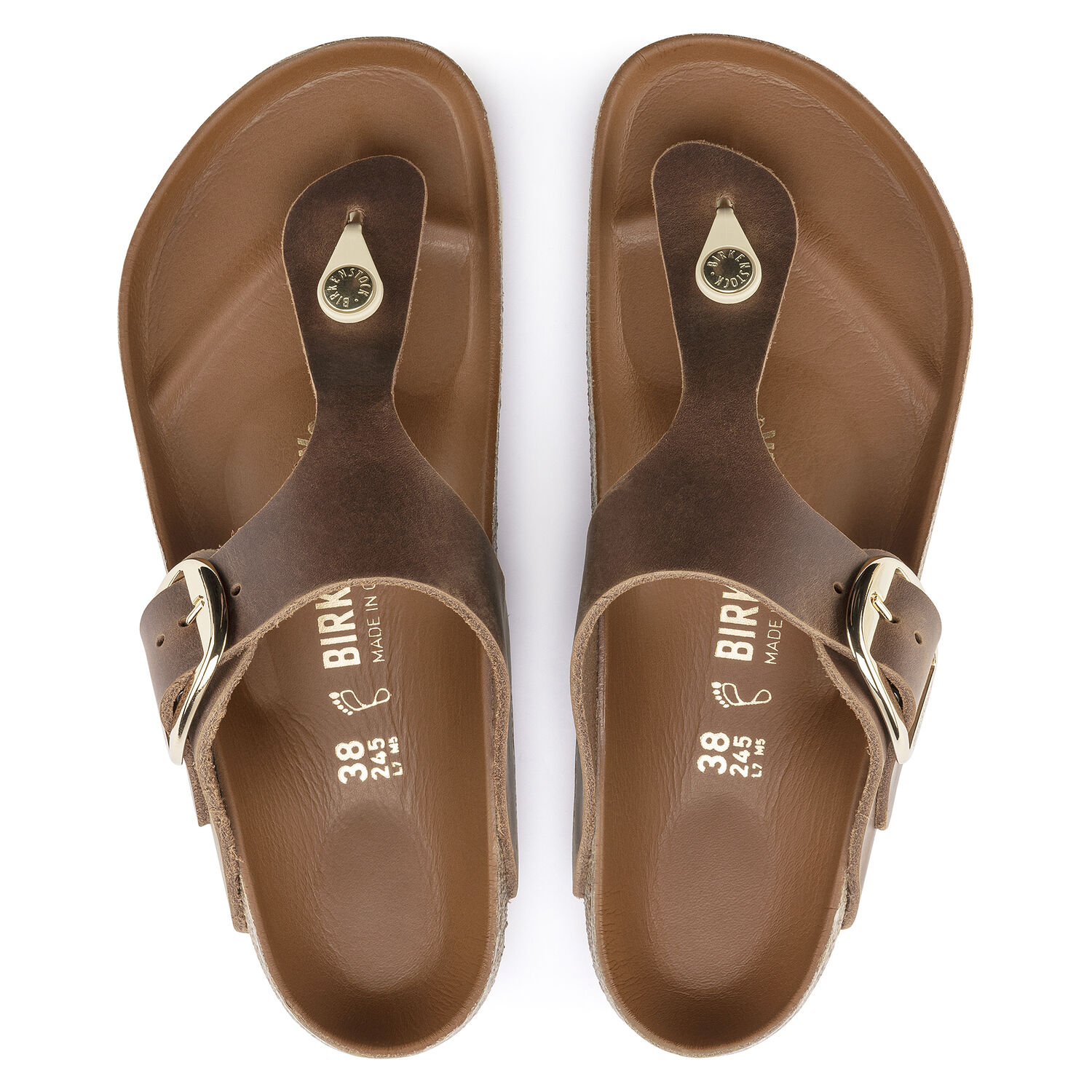 Birkenstock Gizeh Big Buckle Cognac Oiled