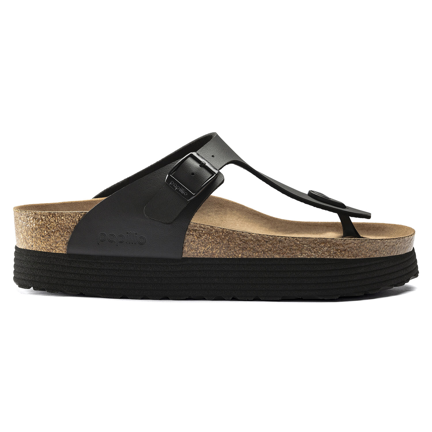 Birkenstock Gizeh Platform Vegan Black BirkoFlor