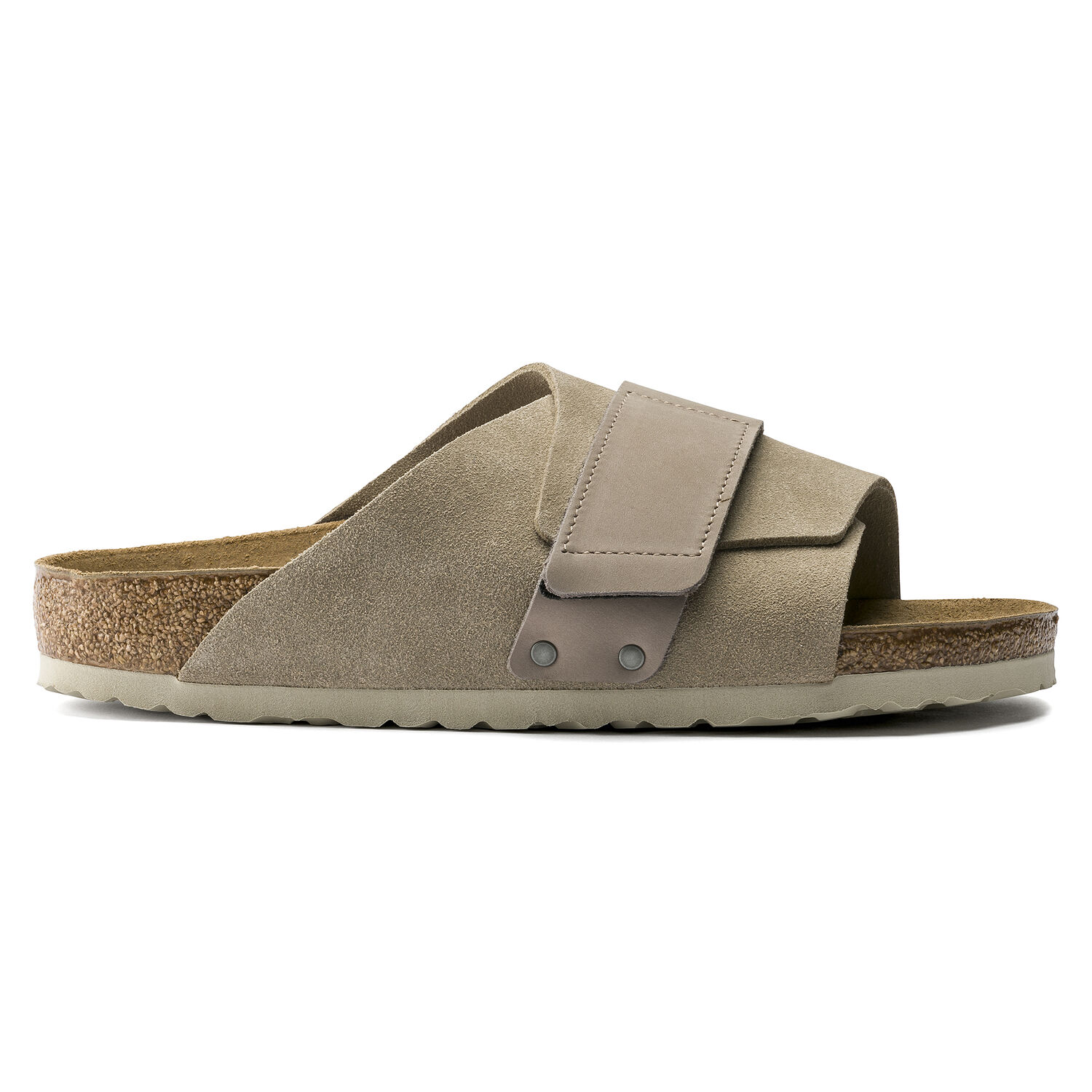 Birkenstock Kyoto Taupe Suede (Nubuck Strap)