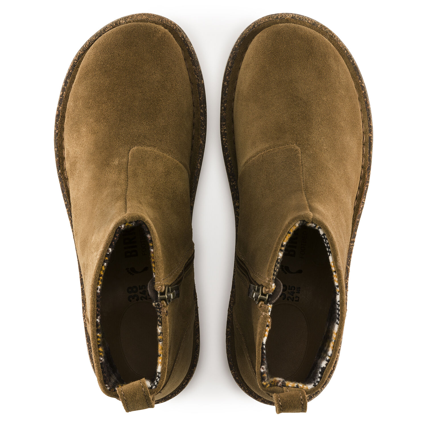 Birkenstock Melrose Suede Ankle Boot Tan Water Resistant Flannel Women 10 Men 8 BIRKENSTOCK MELROSE WOMEN main image 2