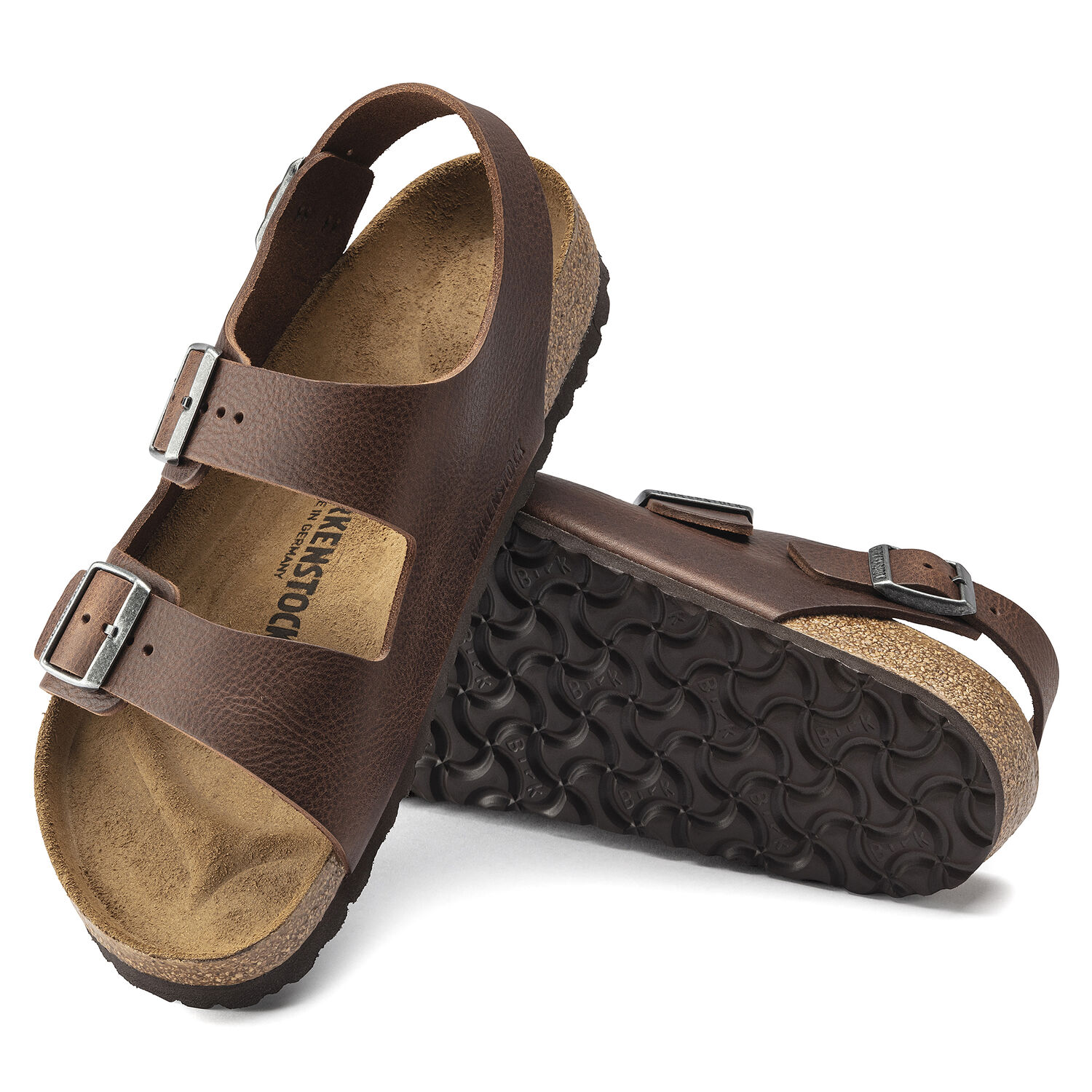 BIRKENSTOCK Betula Milano Sandal  Brown Leather Birkenstock Milano 100% Leather Sandals for Women for sale  main image 3
