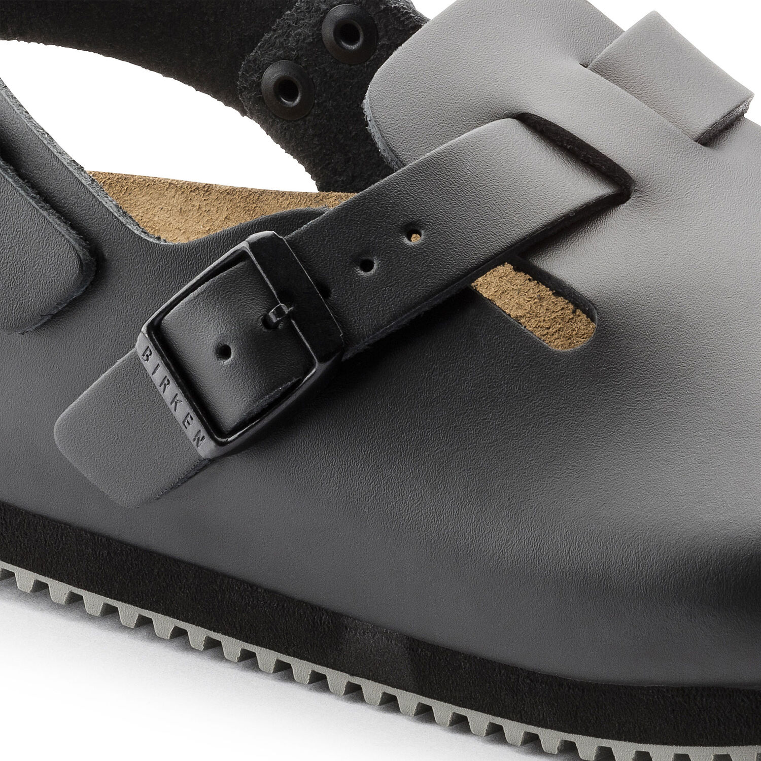 Birkenstocks Black Leather Tokio outlets Super Grip Clog