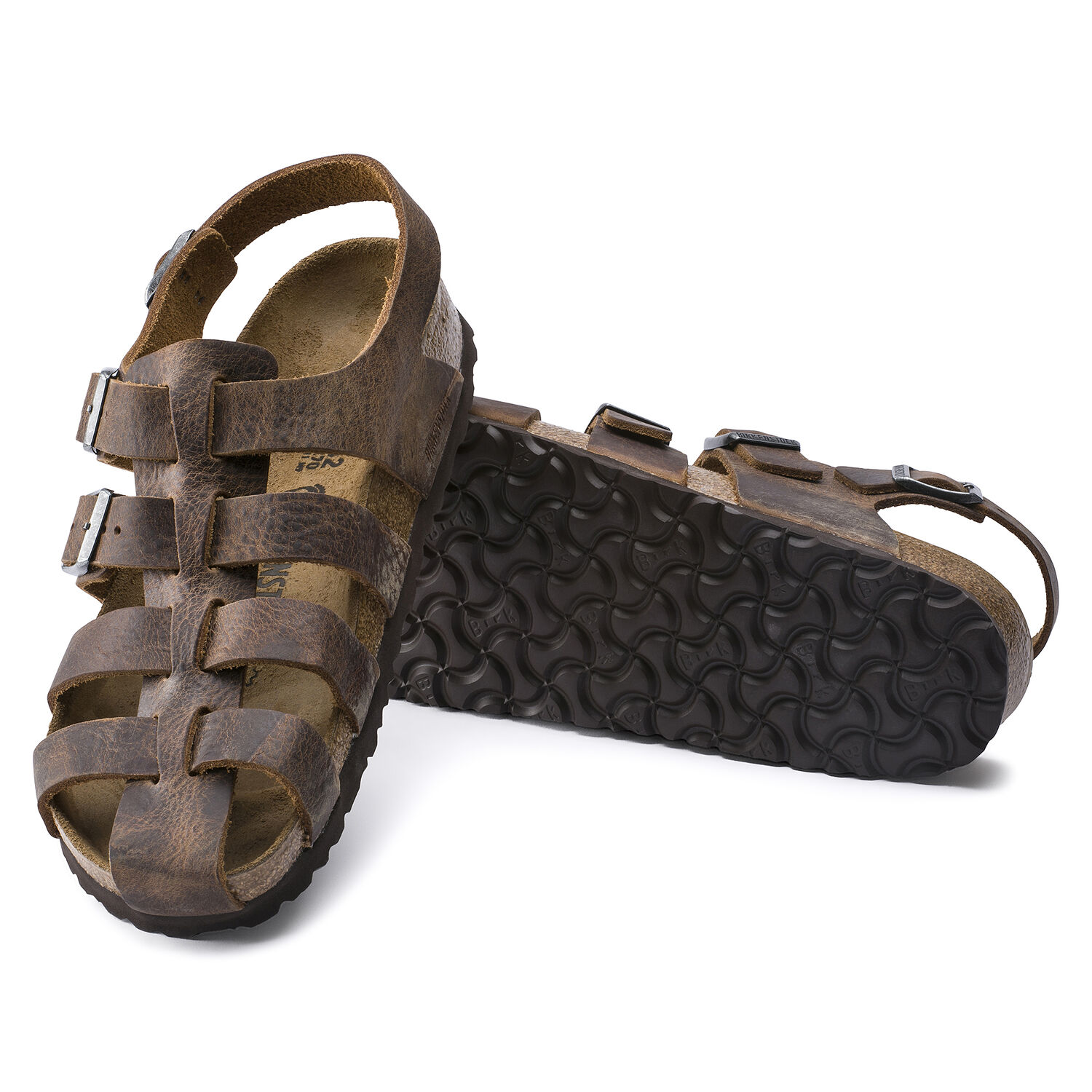 NEW BIRKENSTOCK Fisherman Oiled Leather Sandal ZADAR Habana Men\'s US10 EU43 Birkenstock Arizona Oiled Leather (Habana) Men main image 2
