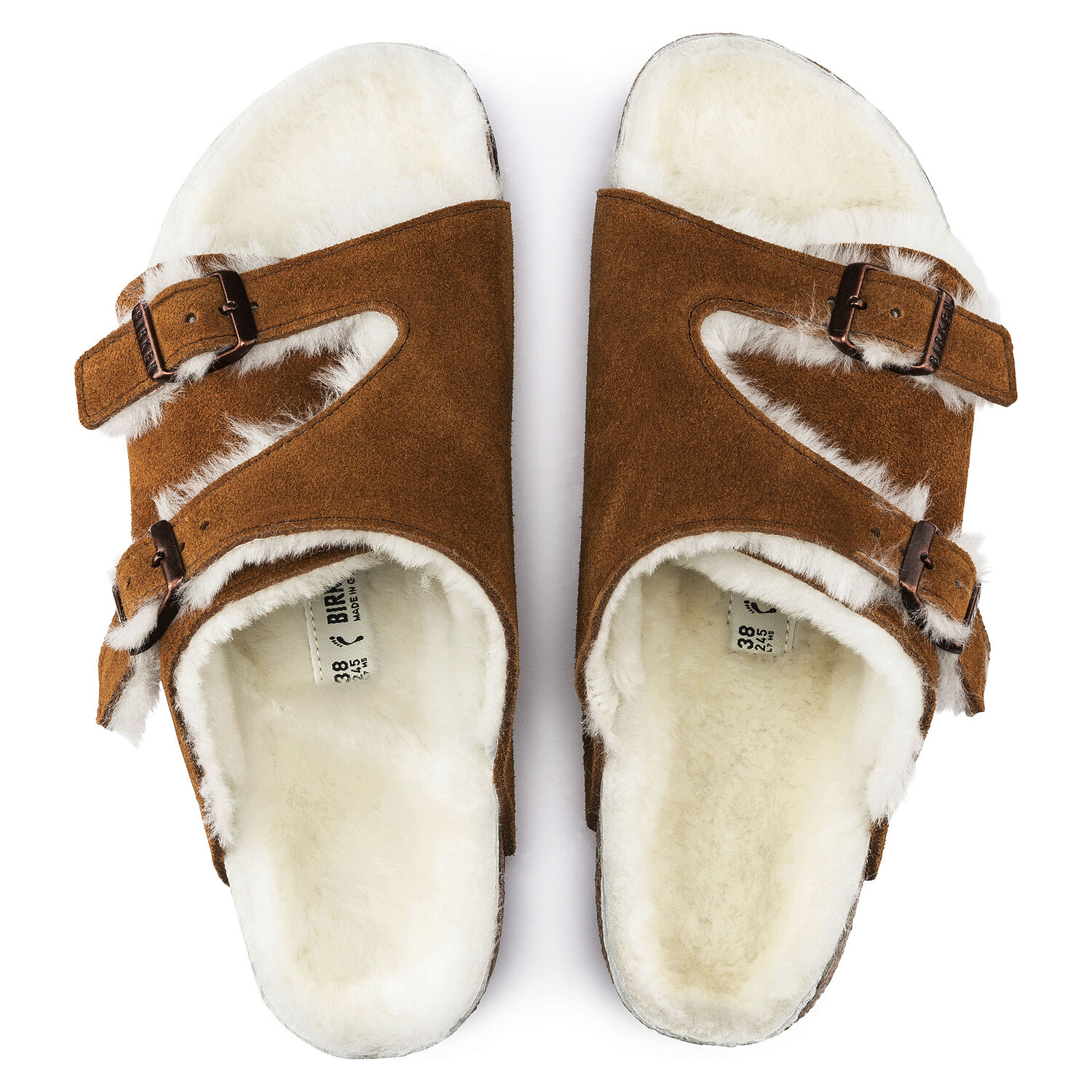 Birkenstock Zurich Shearling Mink Suede
