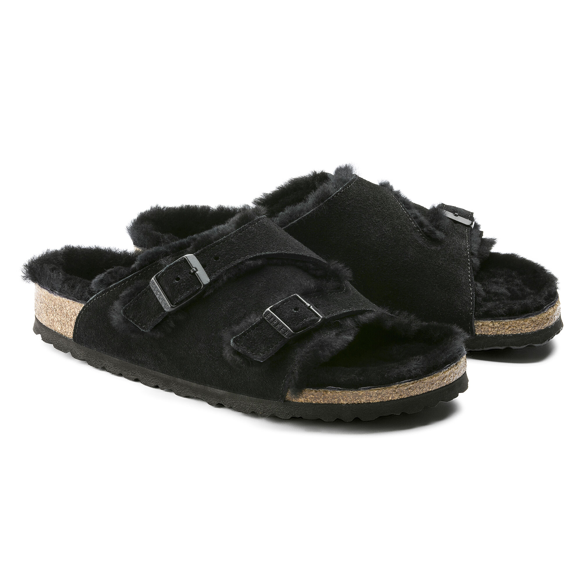 靴 BIRKENSTOCK ZURICH BLACK 40 26cm Amazon.com | ZURICH Zurich Wide Black, Black, 24.0 cm | Slides