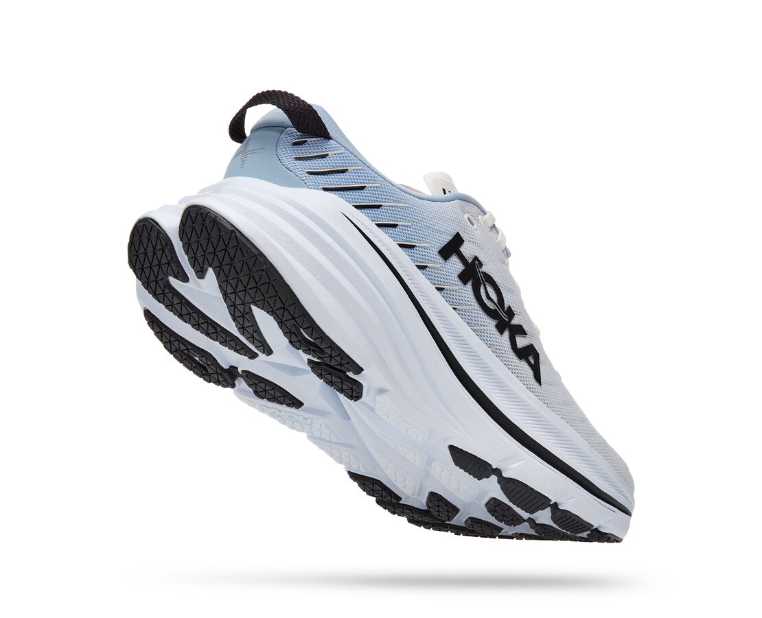 HOKA ホワイト ブルー 厚底 New Hoka One One Bondi 8 1127952/WWH Women's Running Shoes