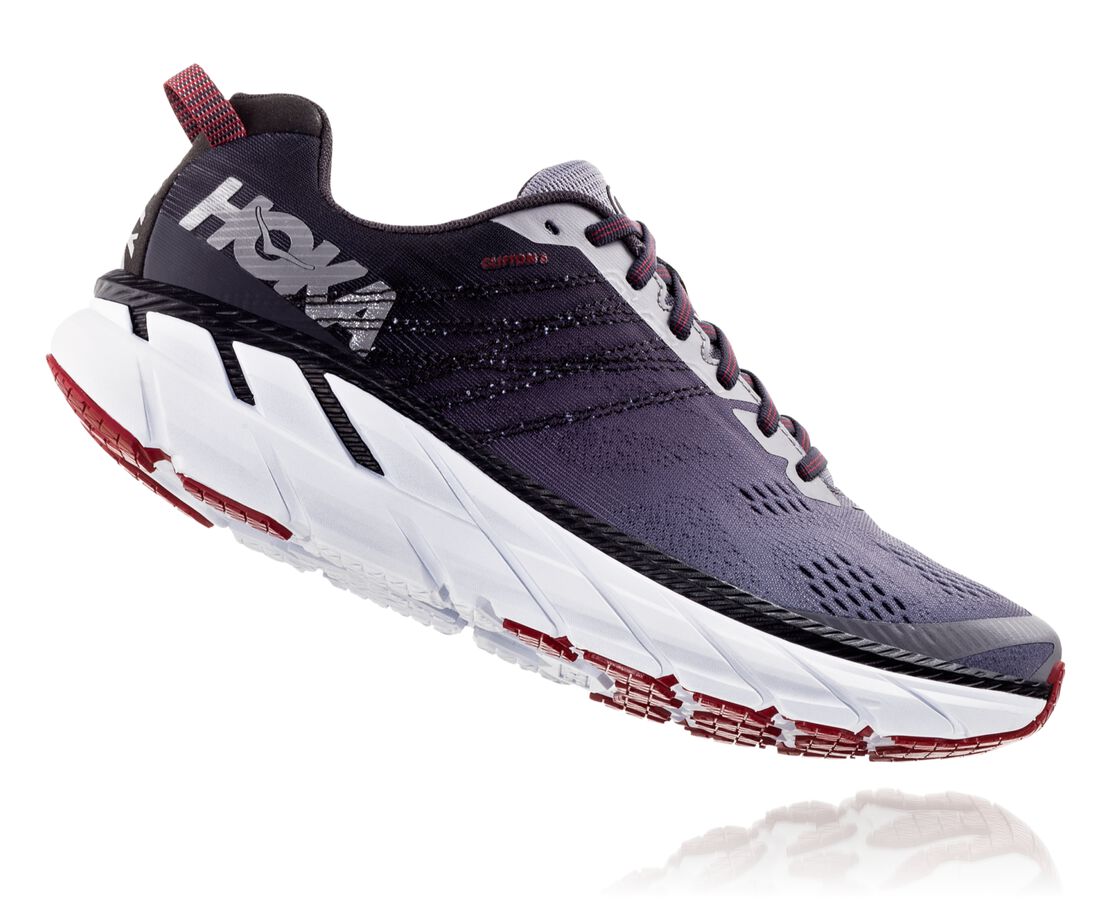 Hoka One One Clifton 6 - Mens Gull/Obsidian