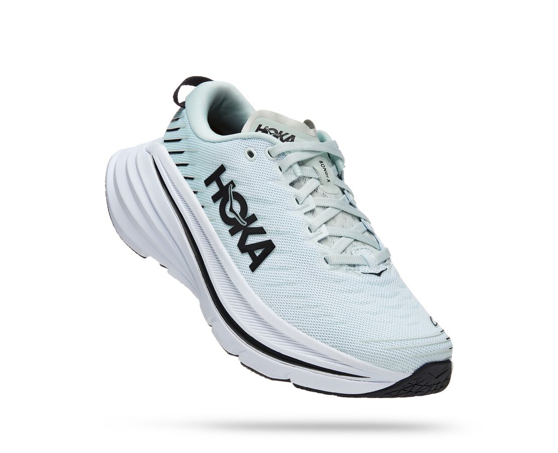 Hoka One One Bondi X - Womens Blue Grass/Blue Sail