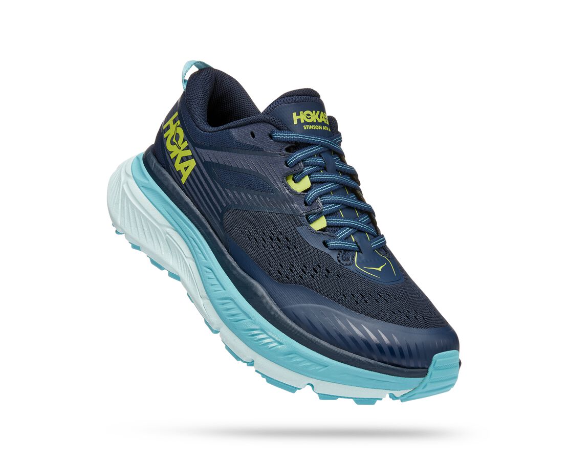 Hoka One One Stinson ATR 6 Blue Lace Up Athletic Sneakers Size 9.5 Men main image 4