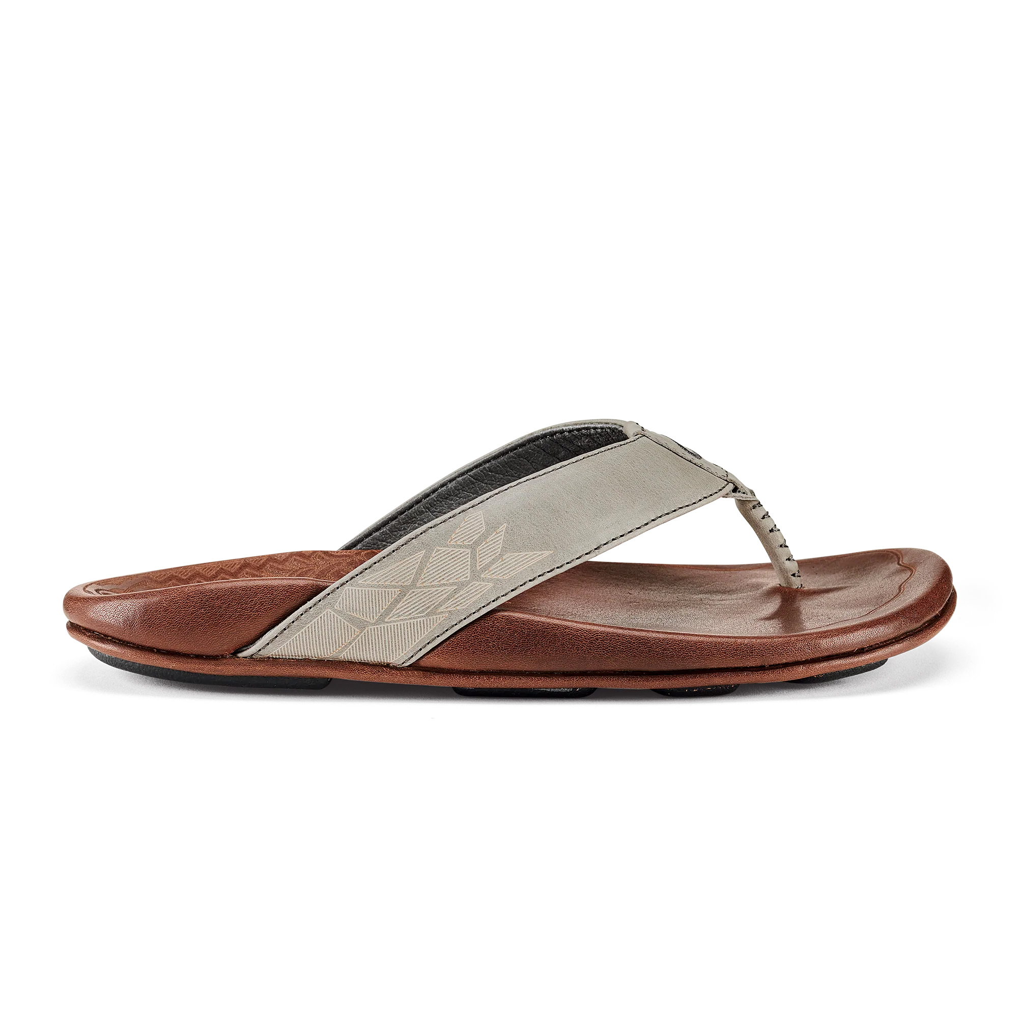 OLUKAI IKOI MENS CHARCOAL SANDAL SHOES OluKai Gray Sandals for Men for sale | eBay main image 4