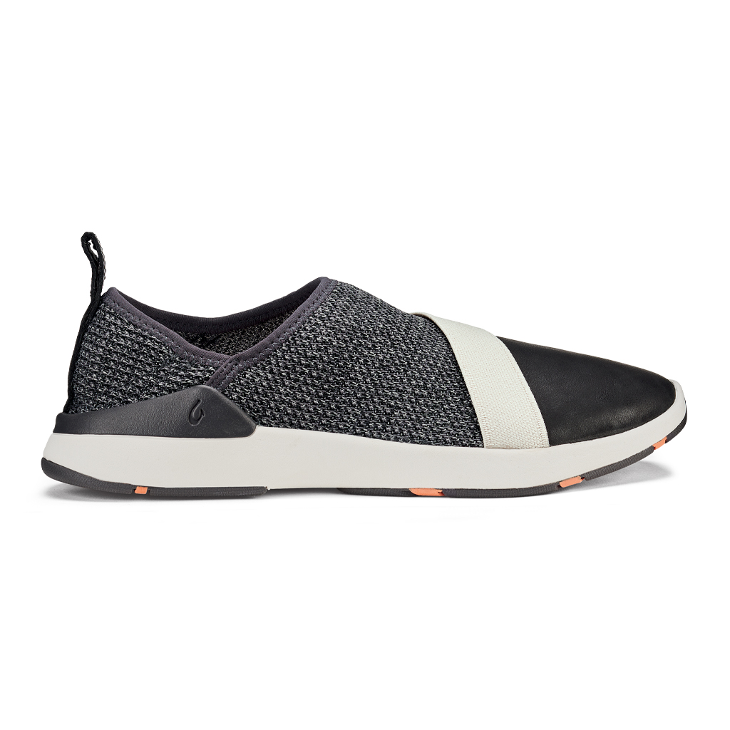 Olukai Miki Slip Fog/Black
