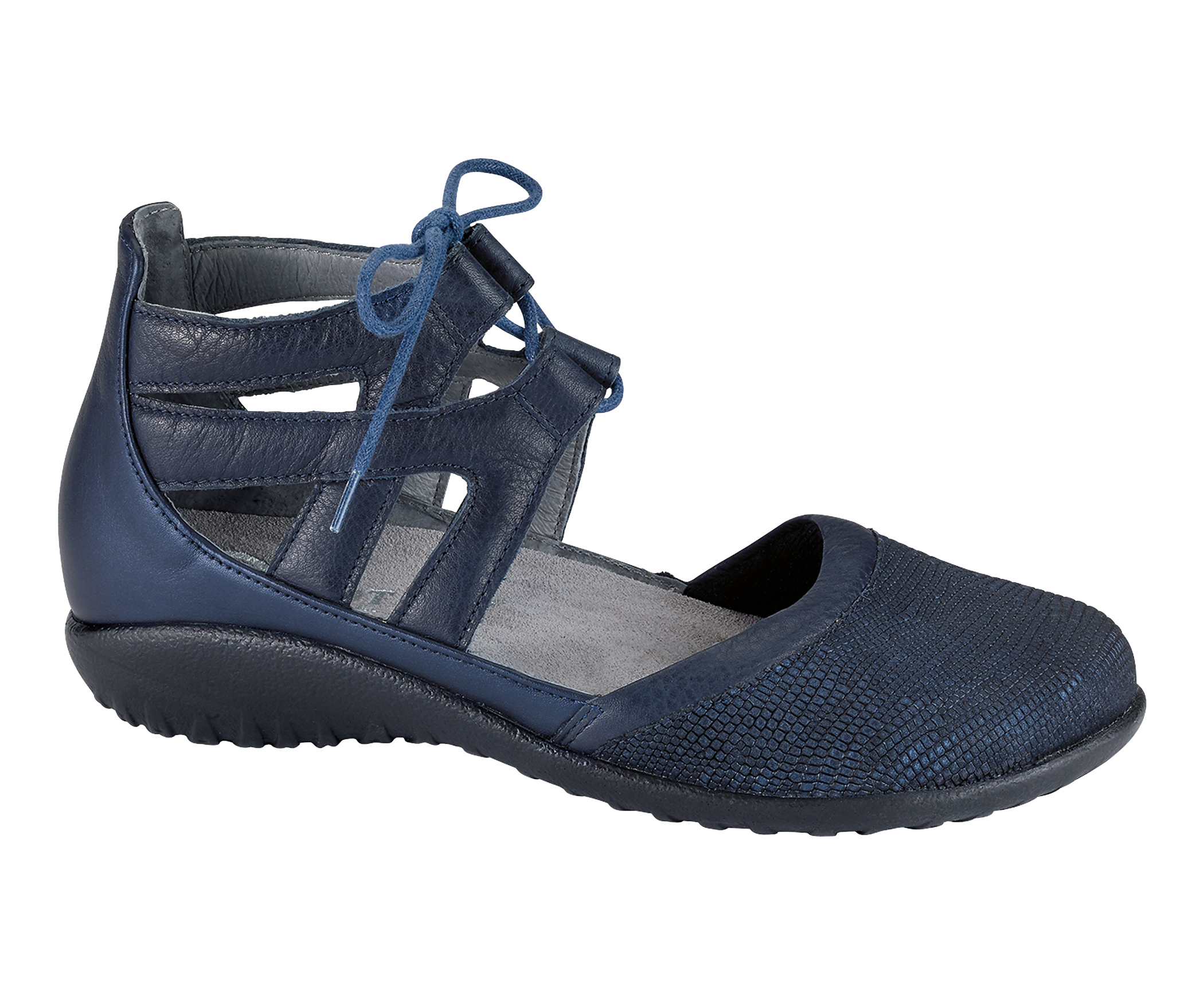 naota Naot Kata Navy Reptile/Polar Sea/Ink Leather