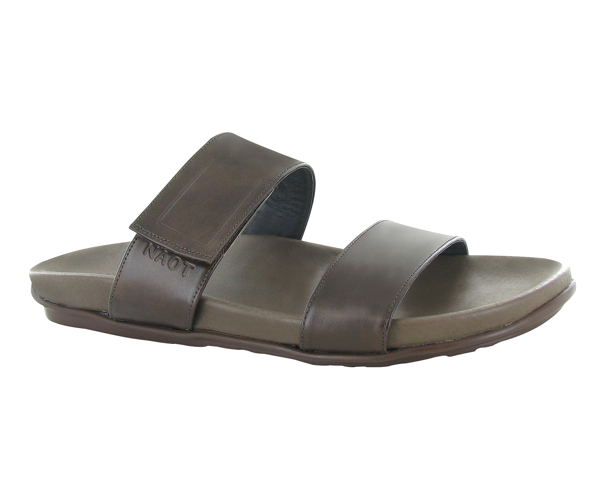 NAOT ‘Maldive’ Sandals NAOT Maldive Two Strap Brown Leather Sandals Mens 11 11.5  main image 3