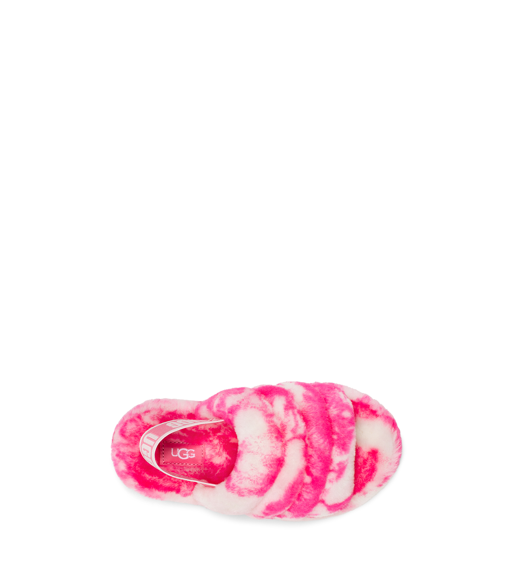 UGG サンダル　W FLUFF YEAH SLIDE MARBLE 25 Ugg Fluff Yeah Slide Marble - Kids Pink Rose/Seashell Pink
