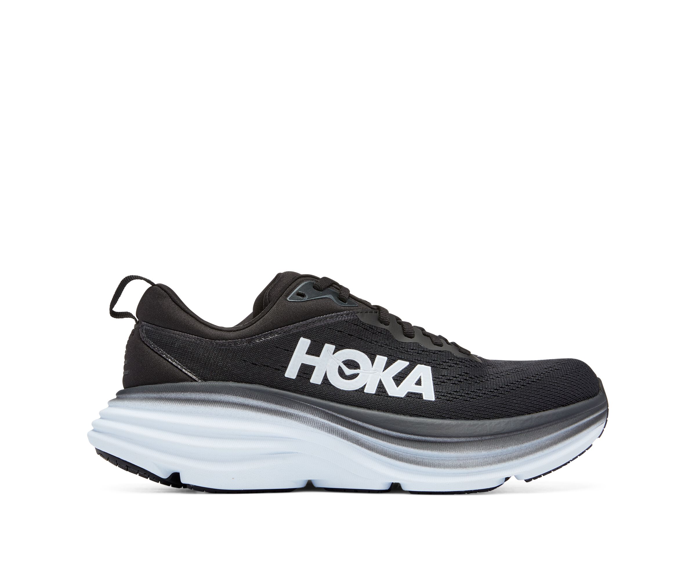 Amazon.com | Hoka Men's Bondi 8 Sneaker, Black/White, 9 X