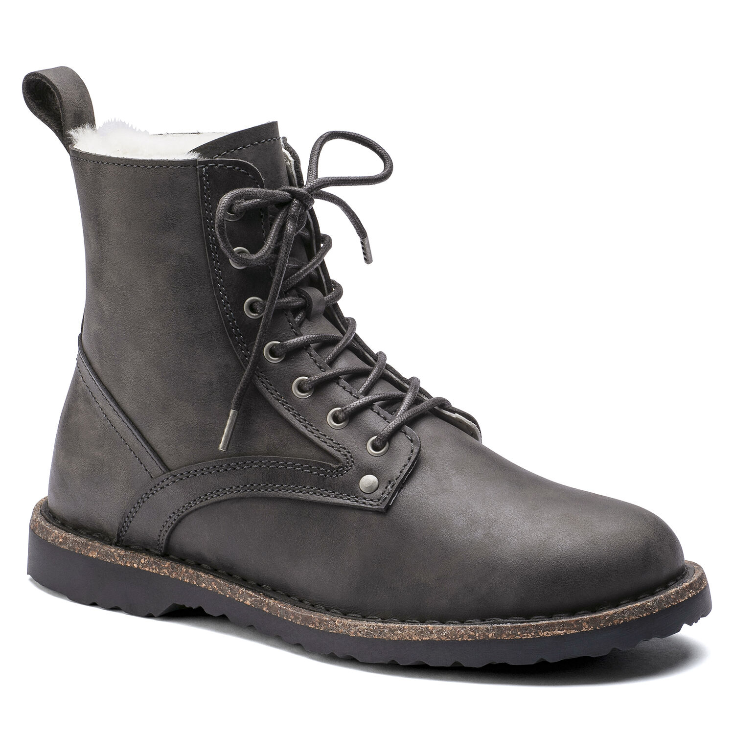 Birkenstock Bakki shearling-lined boot in graphite suede. BIRKENSTOCK BAKKI Graphite Gray Suede | Mercari main image 2