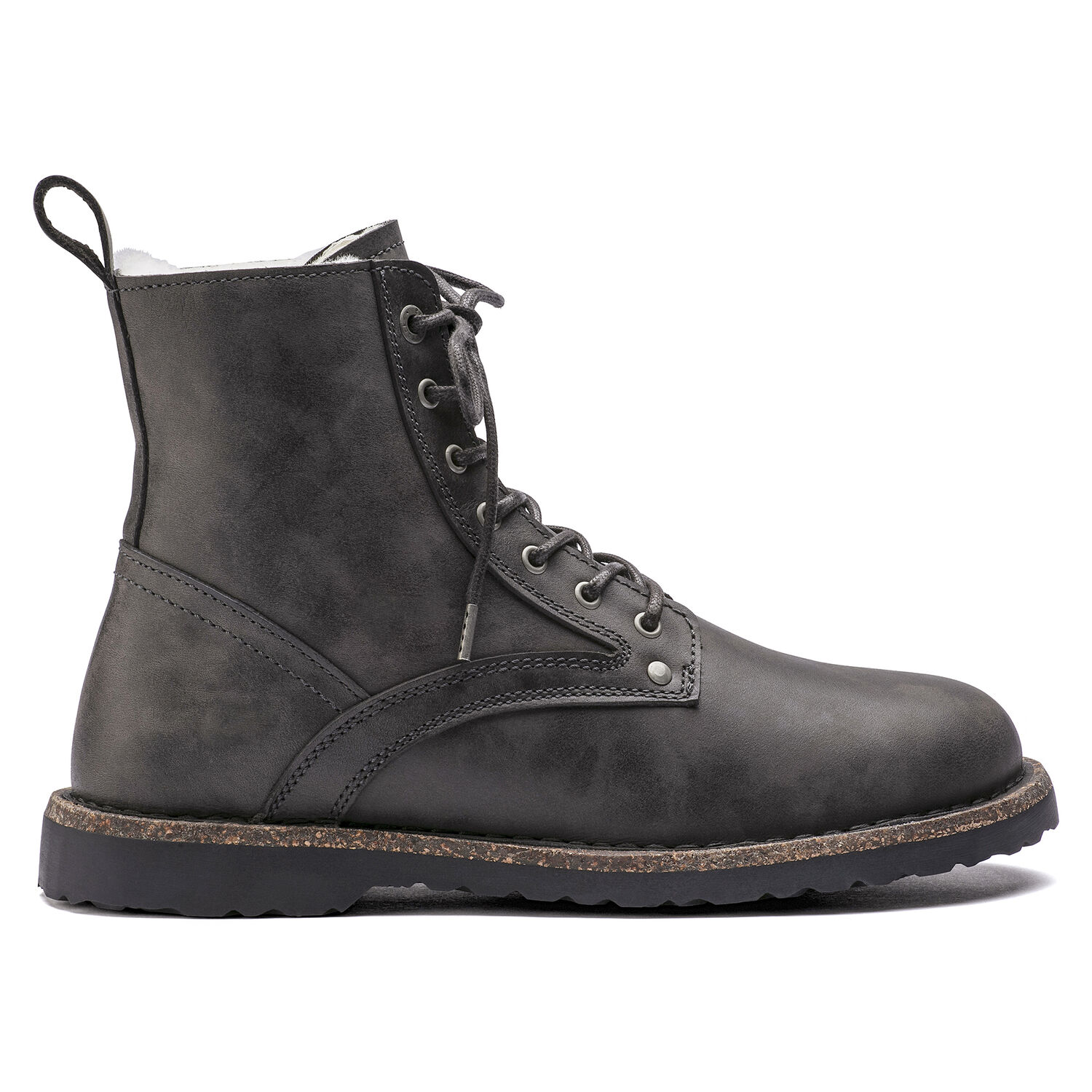 Birkenstock Bryson Shearling Graphite Oiled