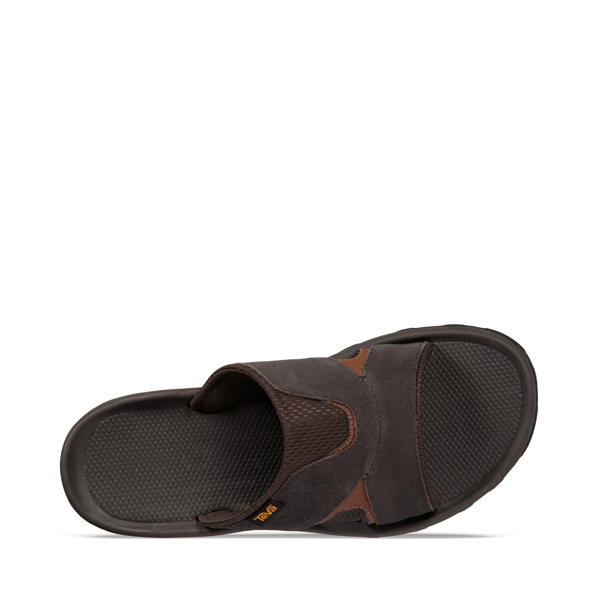 Teva Katavi Mens Suede Outdoor Slide Sandals Grey Black 1019195 Size 7 Teva Men main image 2