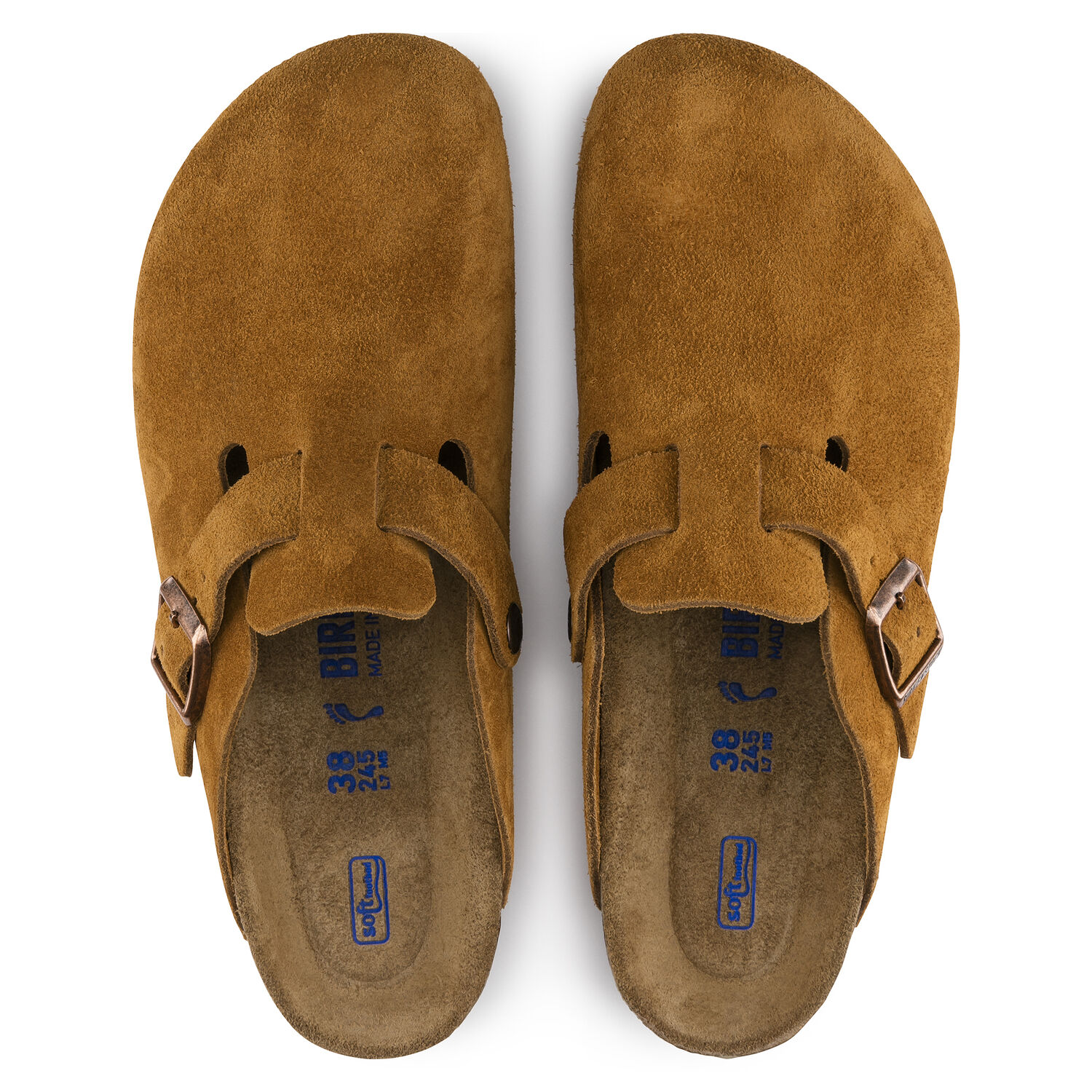 Birkenstock Boston Soft Footbed Mink Suede