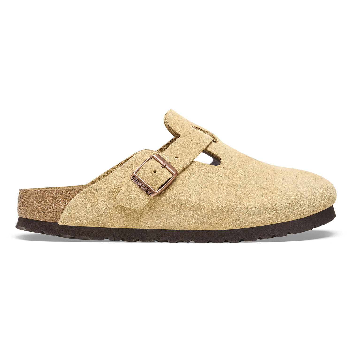 Birkenstock Boston Latte Cream Suede
