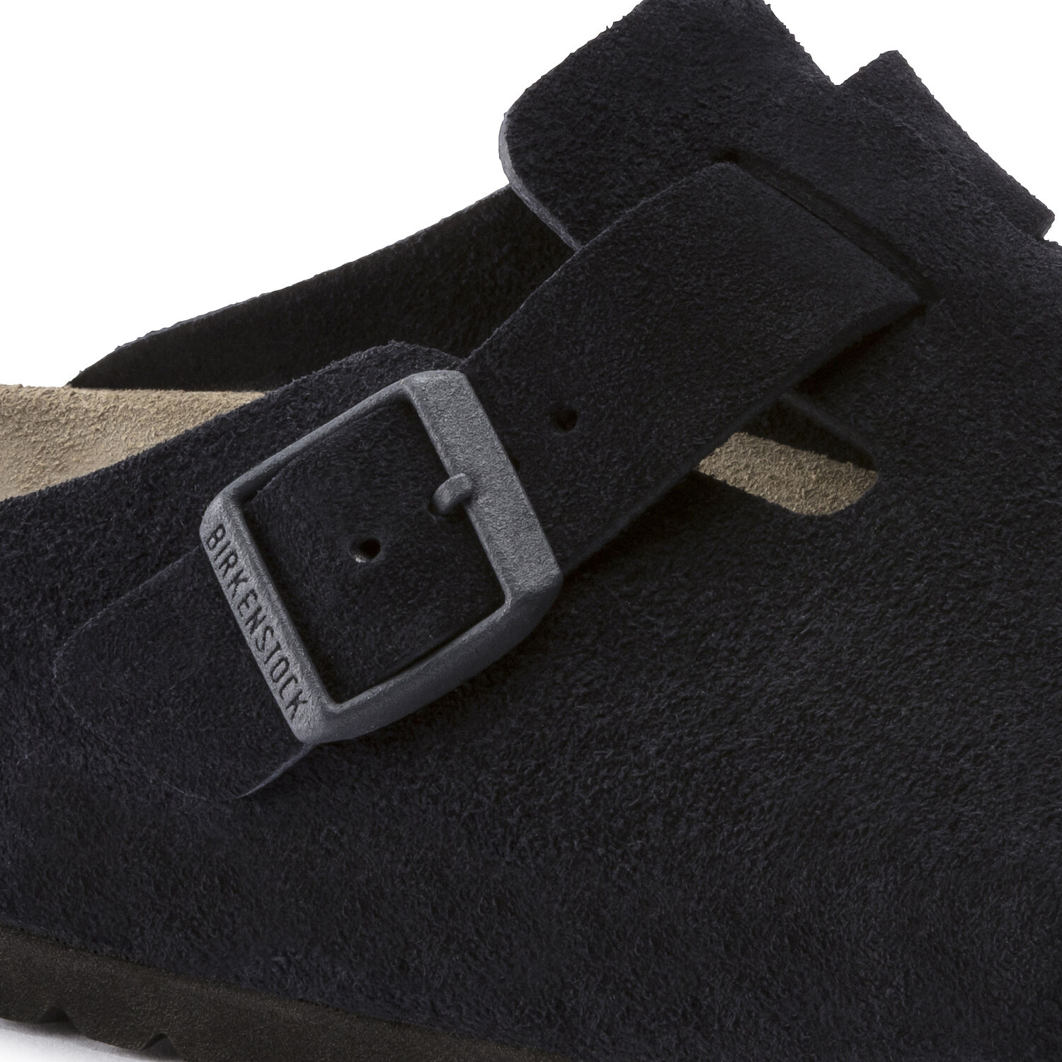 Birkenstock Boston Soft Footbed Midnight Suede
