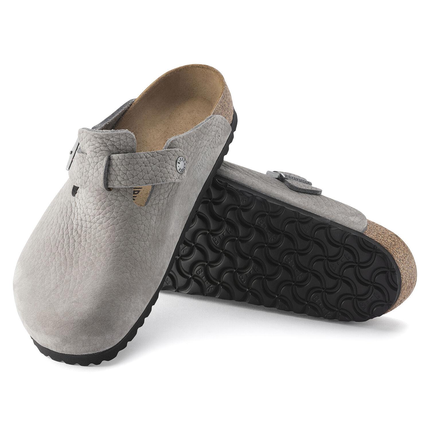 D*1様 BIRKENSTOCK BOSTON (値下げしました!) BIRKENSTOCK BOSTON SUEDE EMBOSSED Clogs Dotted Stone Coin