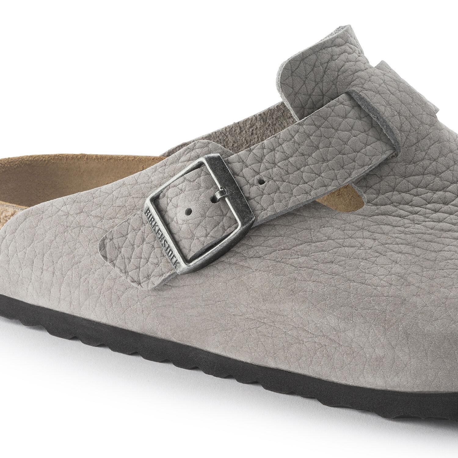 Birkenstock Boston Desert Buck Whale Gray