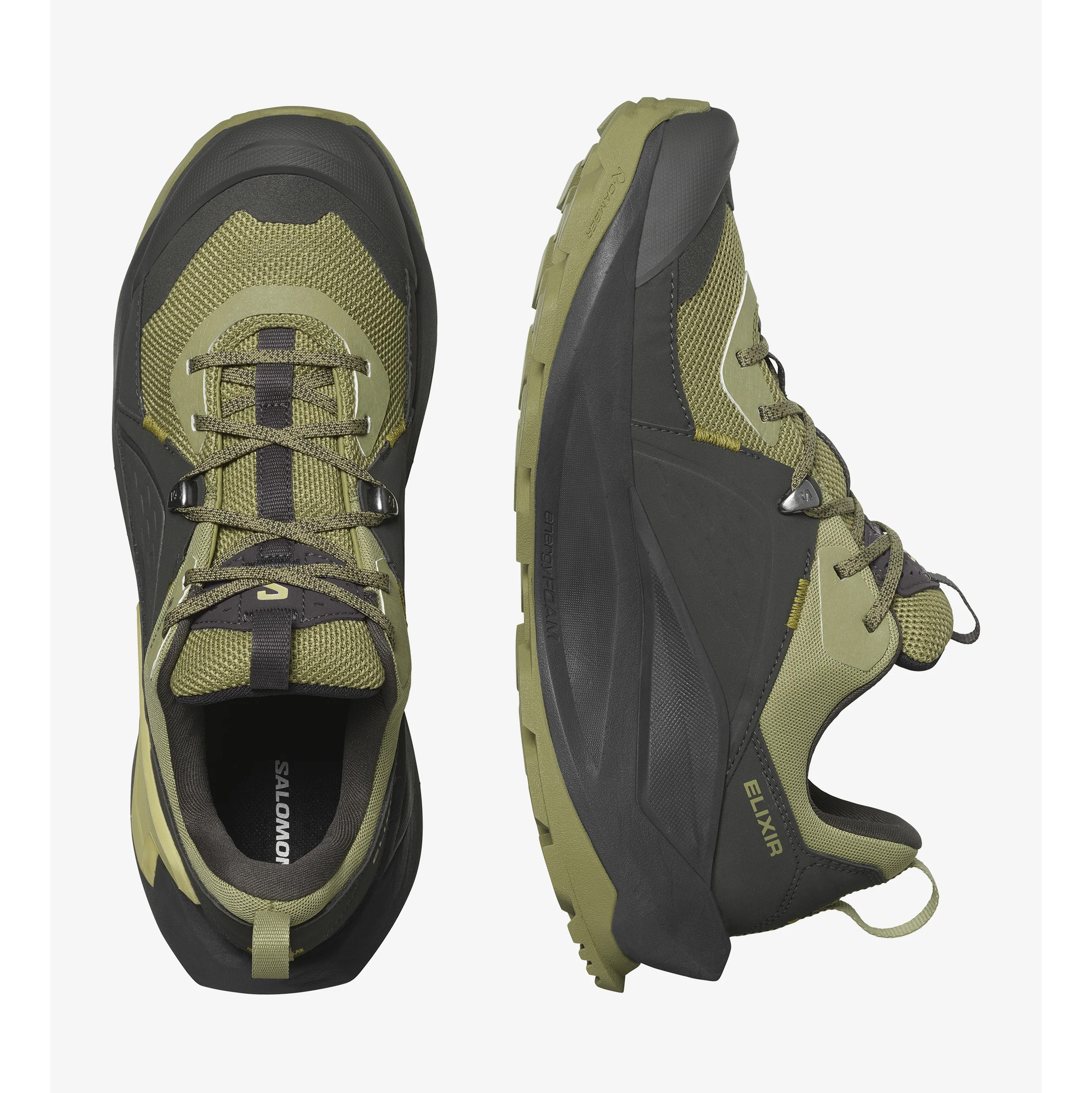 Salomon Elixir GTX - Mens Black/Dried Herb/Southern Moss