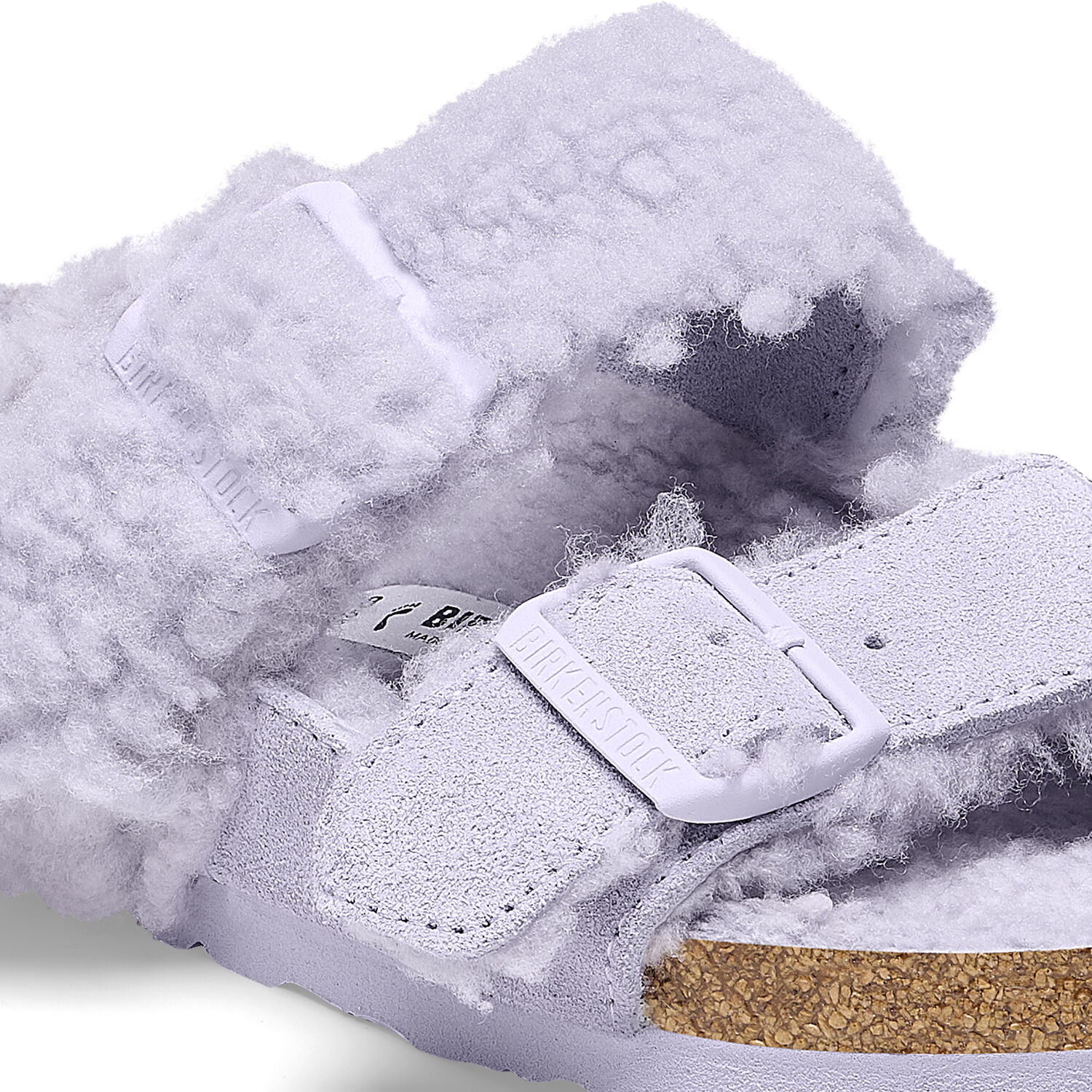 Birkenstock Arizona Teddy Split Purple Fog Suede/Shearling