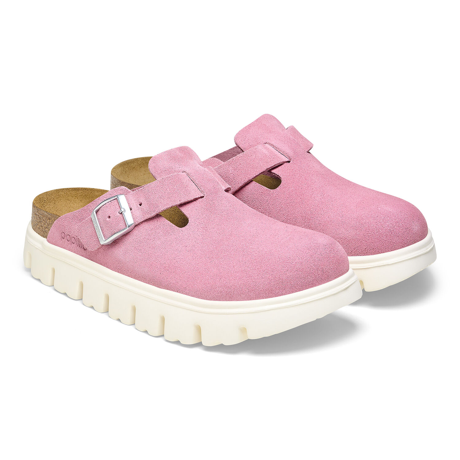 Birkenstock Boston Chunky Candy Pink Suede
