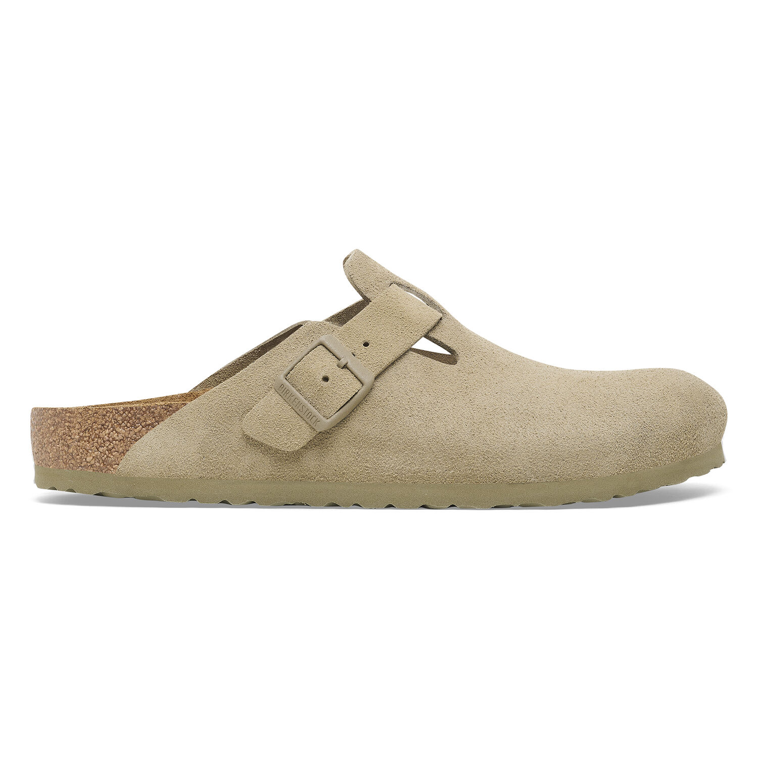 Birkenstock Boston Faded Khaki Suede