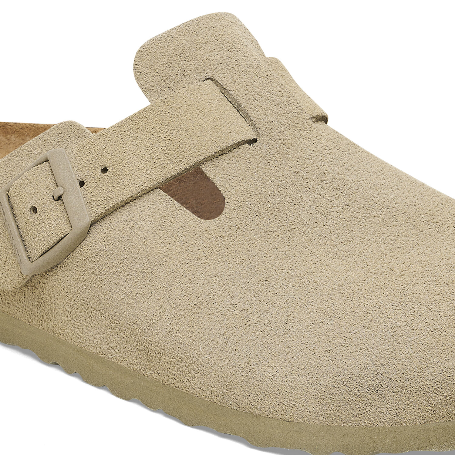 Birkenstock Boston Faded Khaki Suede