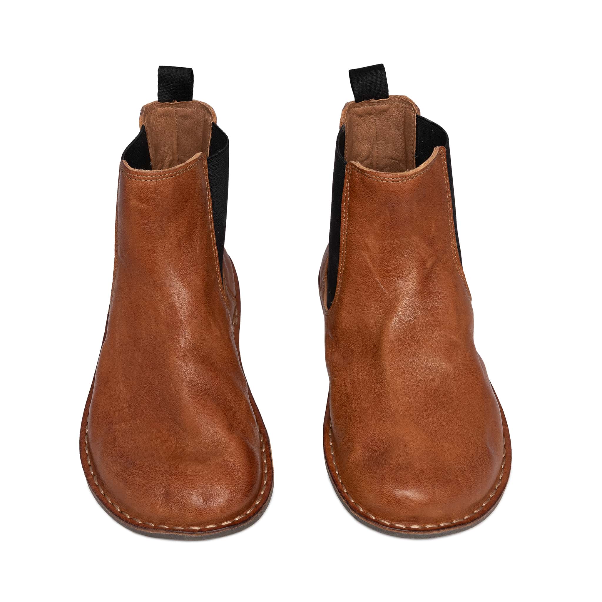 HELSINKI Leather Cognac Brown Chelsea Boot, Size EU 48/M15 HELSINKI Leather Cognac Brown – VIBAe main image 4
