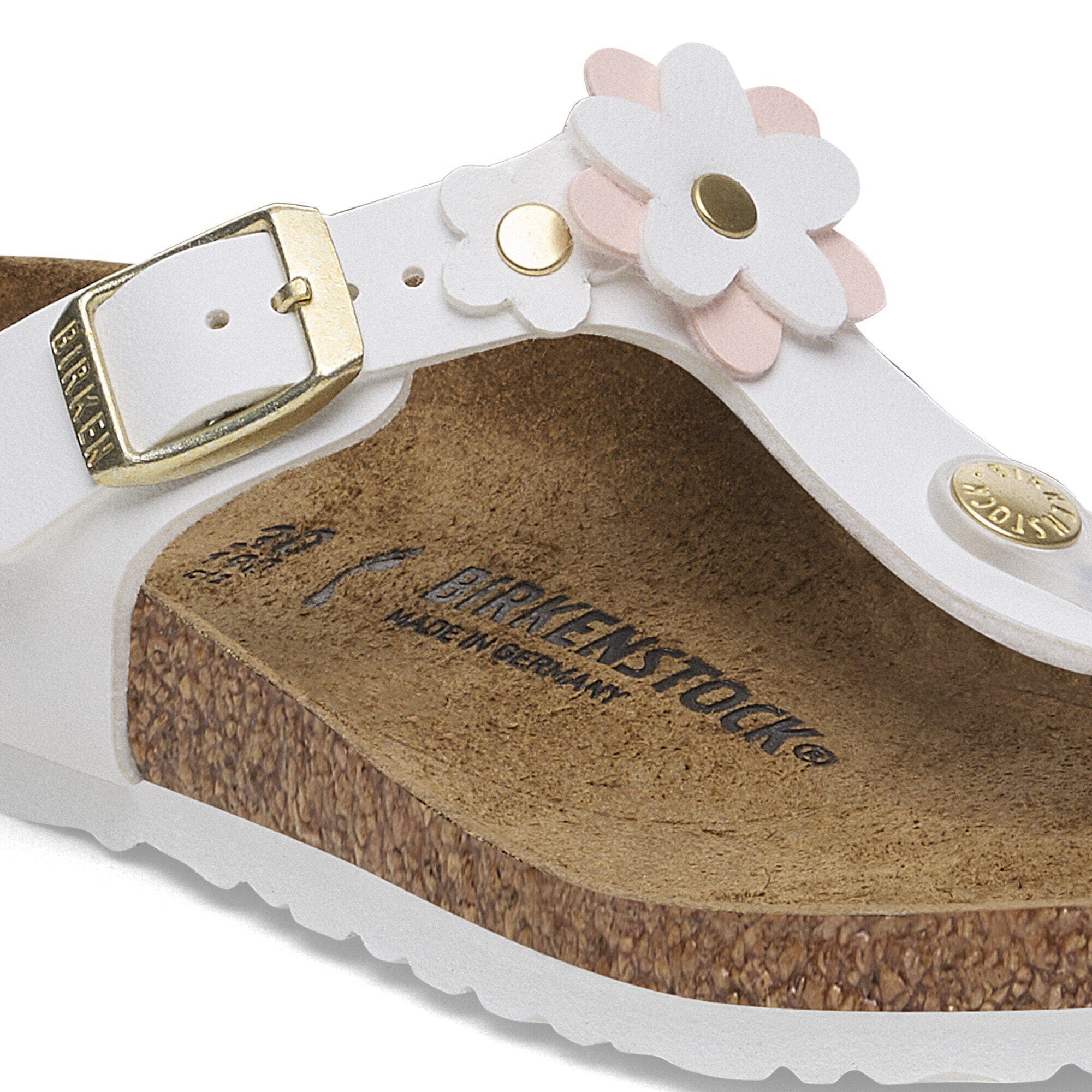 靴 Birkenstock Kairo Flower Birkenstock Oiled Leather KAIRO FLOWER - Nude 42R 43R - BNIB