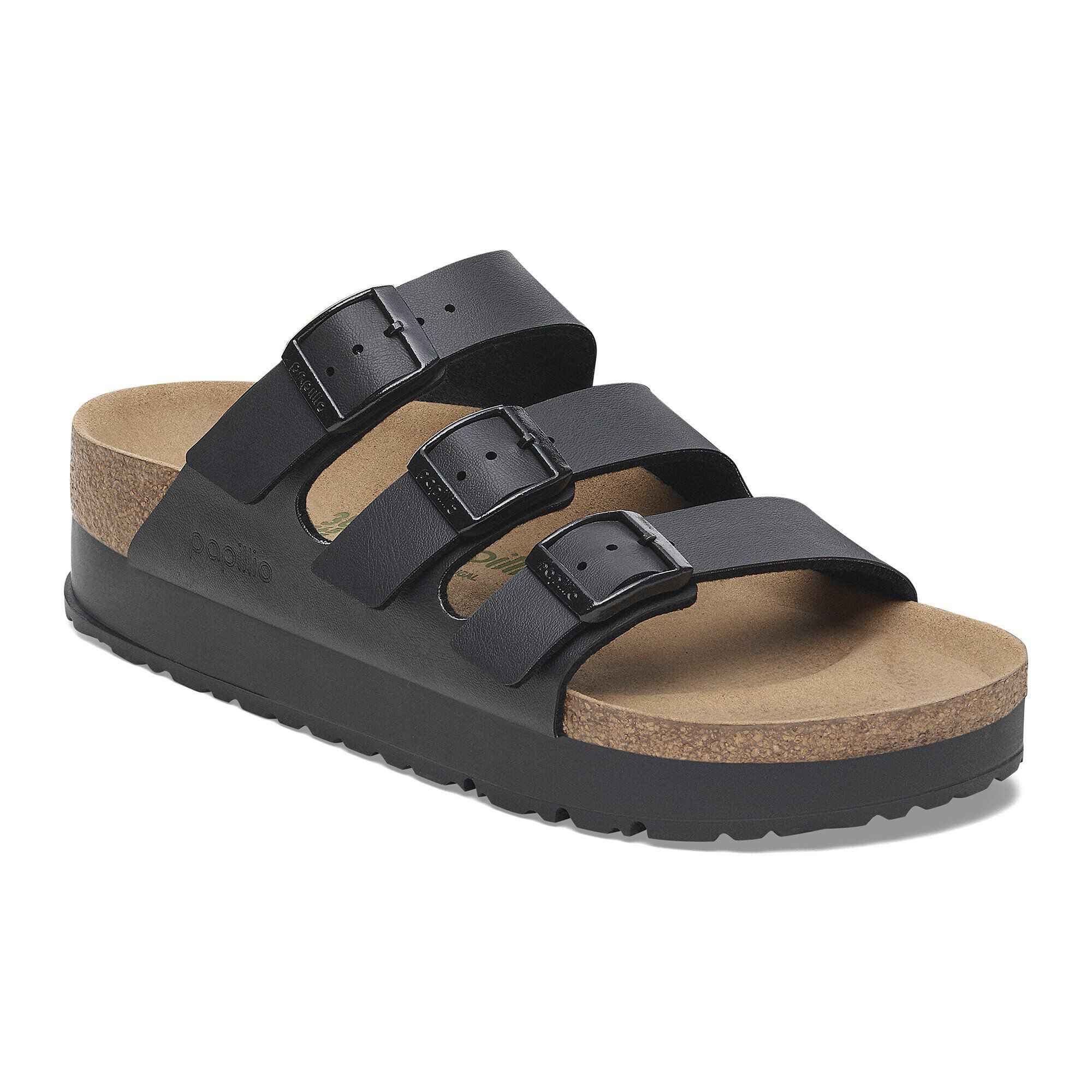 BIRKENSTOCK ララミーロウ40 ブラック サイズ26.0cm Birkenstock Florida Flex Platform Vegan Black BirkoFlor