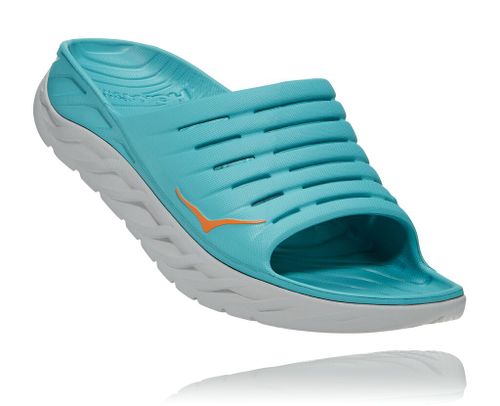 HOKA ONE ONE®(ホカオネオネ) ORA RECOVERY SLIDE Hoka One One Ora Recovery Slide - Mens Aquarelle/Blazing Orange