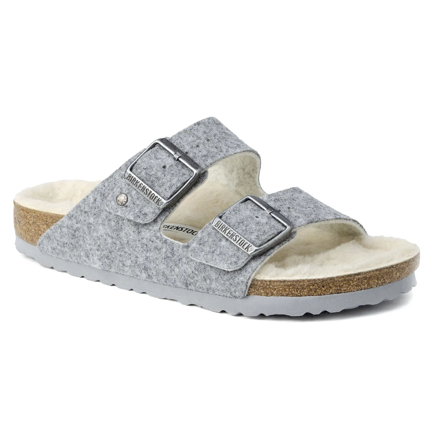 Birkenstock Arizona Happy Lamb Gray Wool