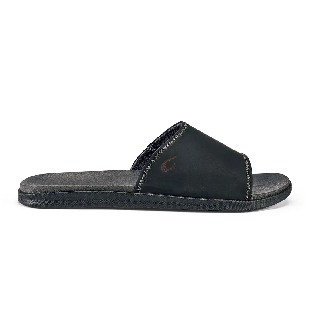 Olukai Alania Slide Black Dark Shadow